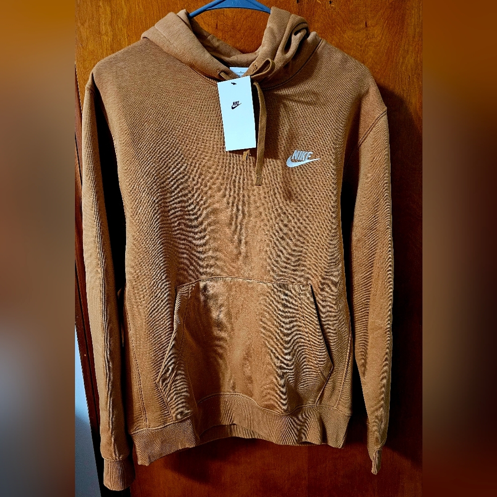 Nike Camel Men"s Hoodie Small NWT
